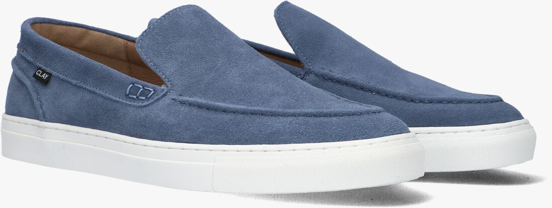 CLAY blauwe clay loafers shn2311