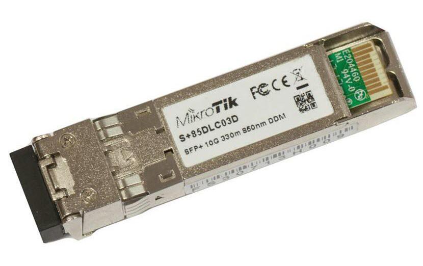 SFP+ Modul S+85DLC03DSFP für Multimodefasern mit Duplex-LC-Stecker