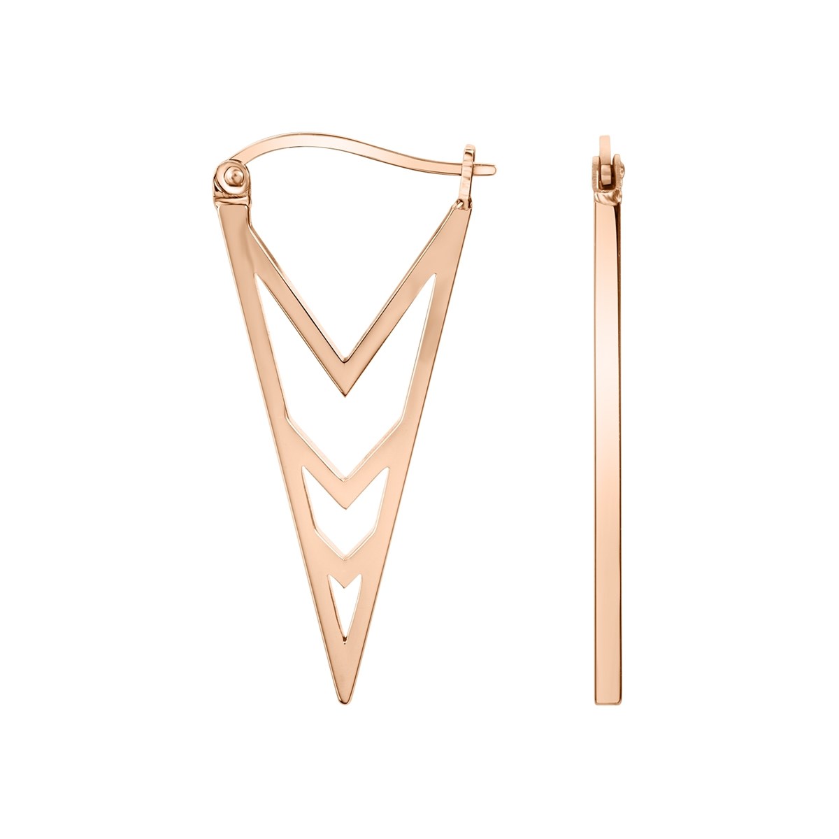 Boucles d'oreilles pendantes en Acier