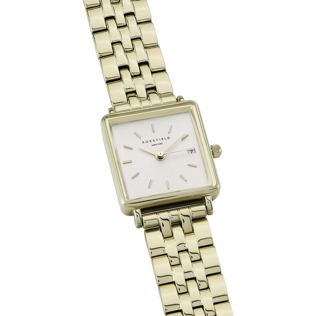 Montre Rosefield The Mini Boxy Blanc
