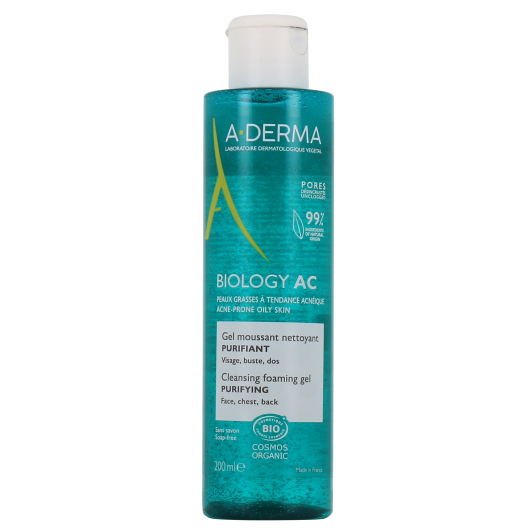 A Derma Biology AC gel moussant purifiant - Peau grasse acnéique