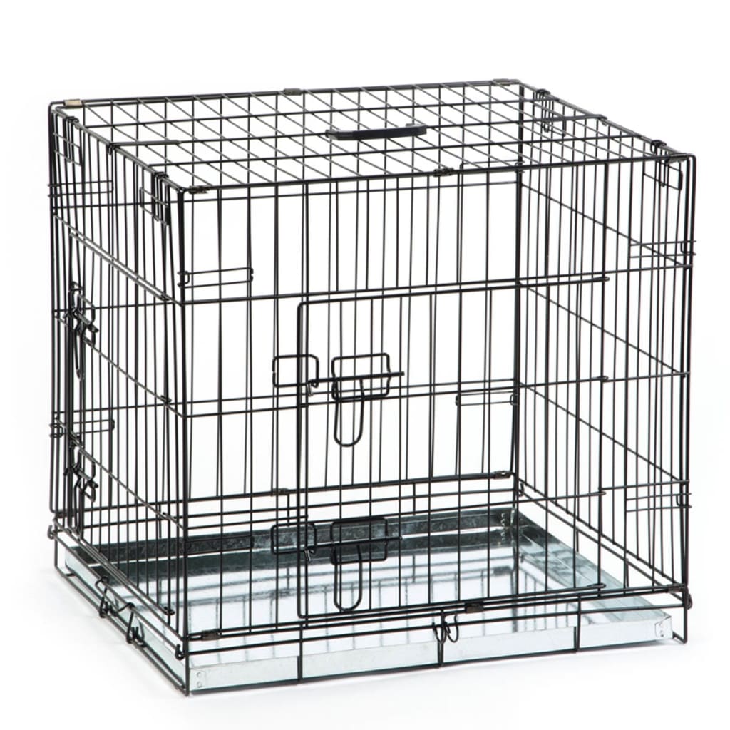 Cage pour chiens 63 x 55 x 61 cm noir