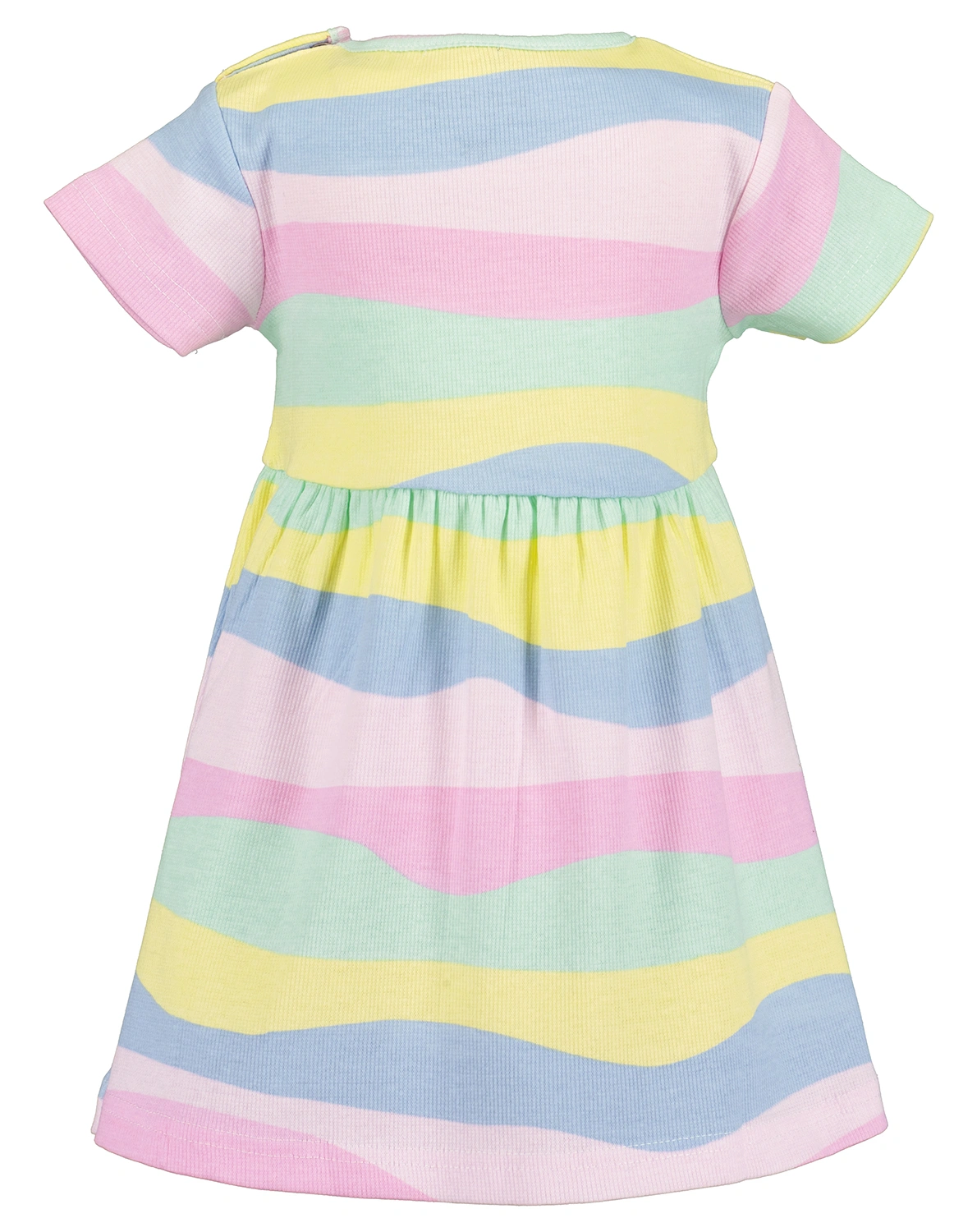 Kurzarm-Kleid PASTEL WAVES in bunt