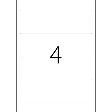 HERMA Ordneretiketten A4, 192 x 61 mm, weiß, blickdicht, permanent haftend, für breite Ordner (kurz)