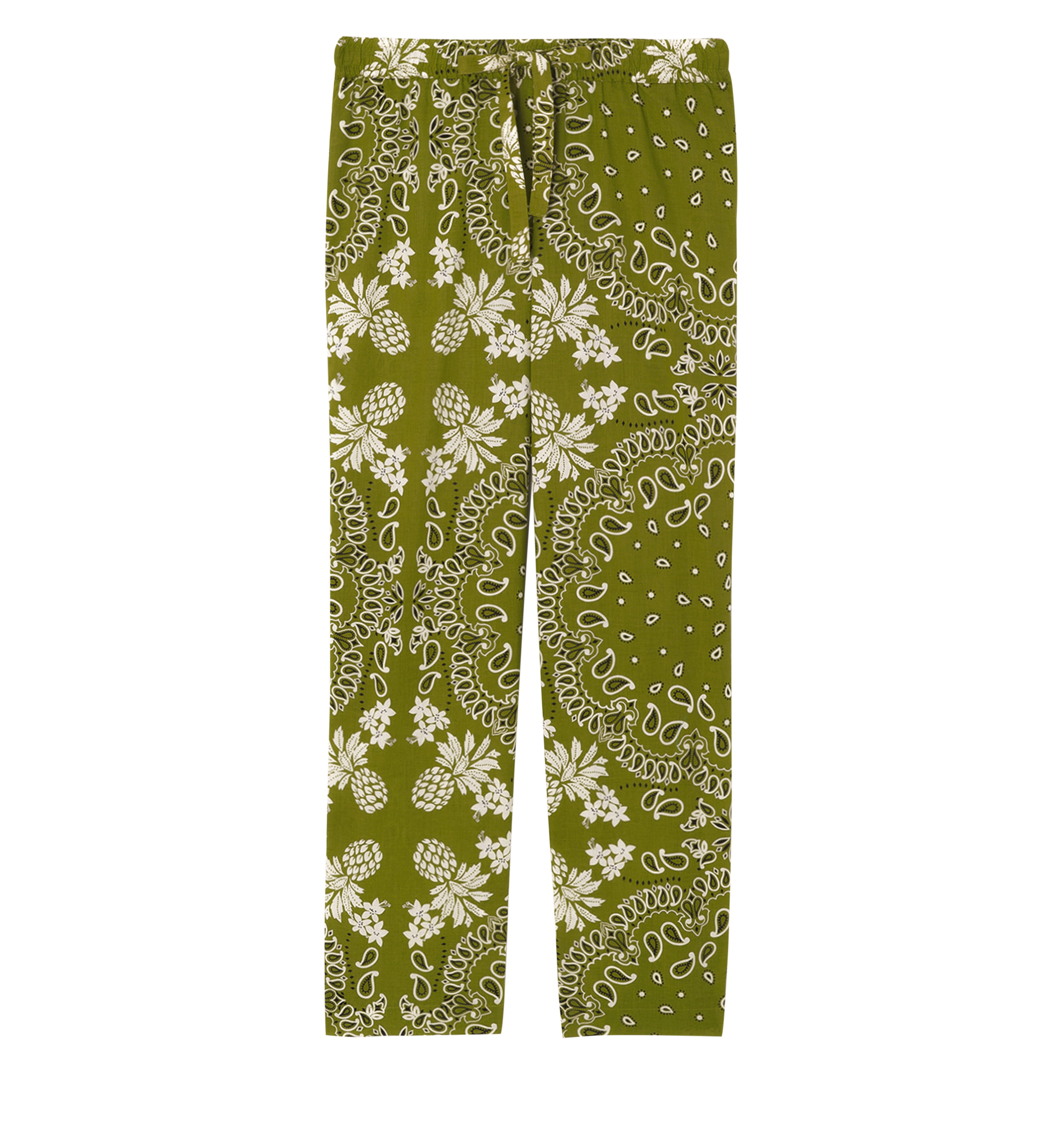 Pantalon motif bandana Femme - Imprimé kaki
