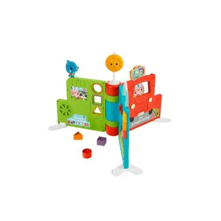 Fisher-Price Sitz & Steh Erlebnisbuch mit Musik, Feinmotorik-Spielzeug
