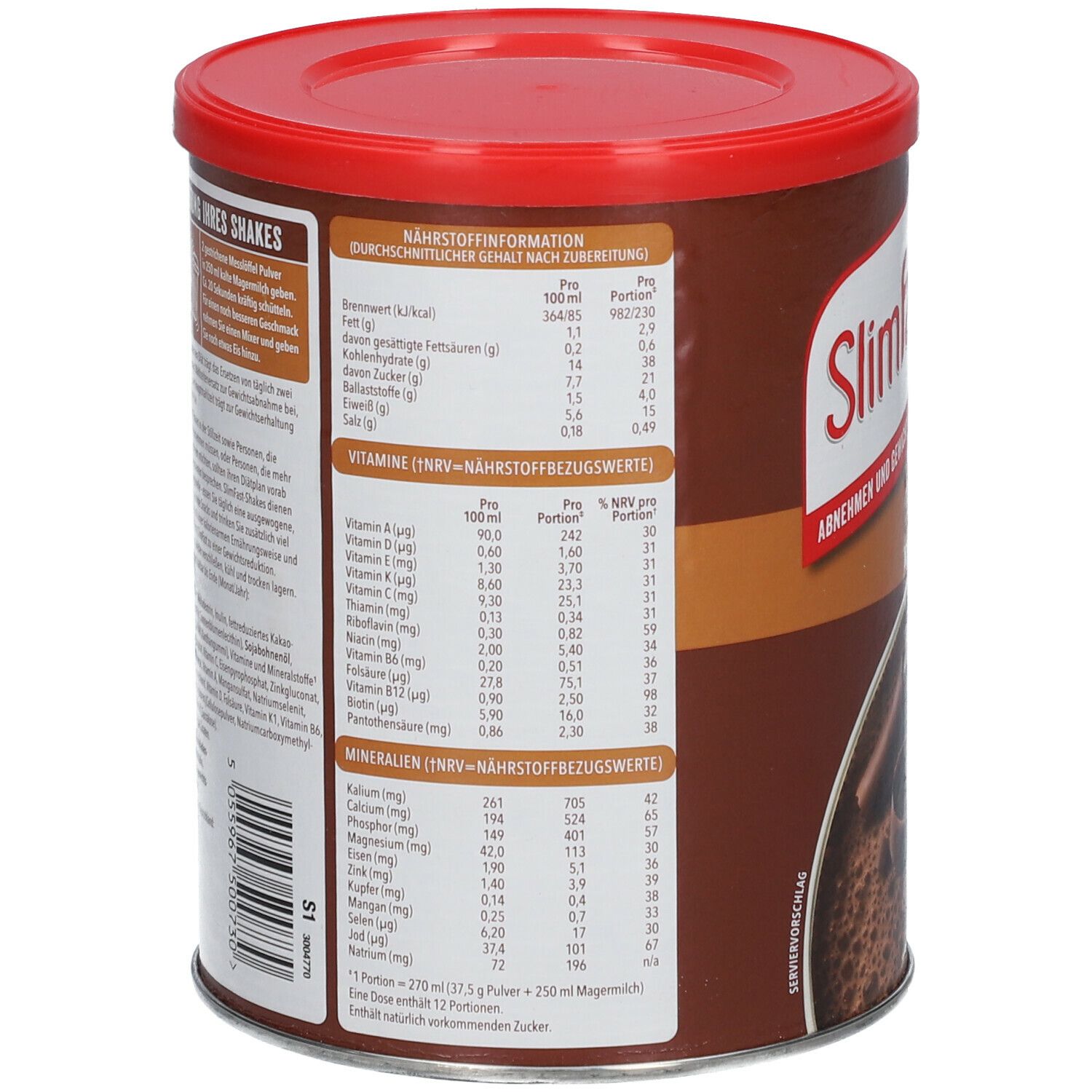 Slim Fast Milchshake-Pulver Schokolade