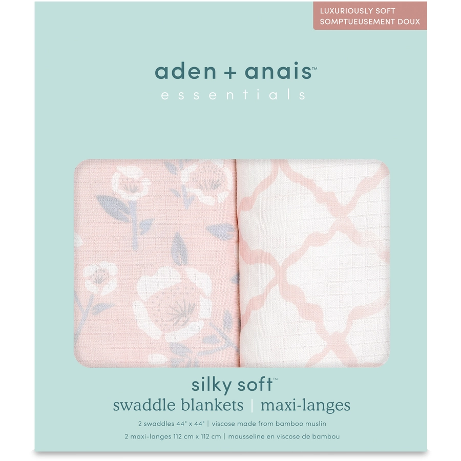 aden + anais™ silky soft Musselin-Baby-Pucktuch 2er Pack stencil