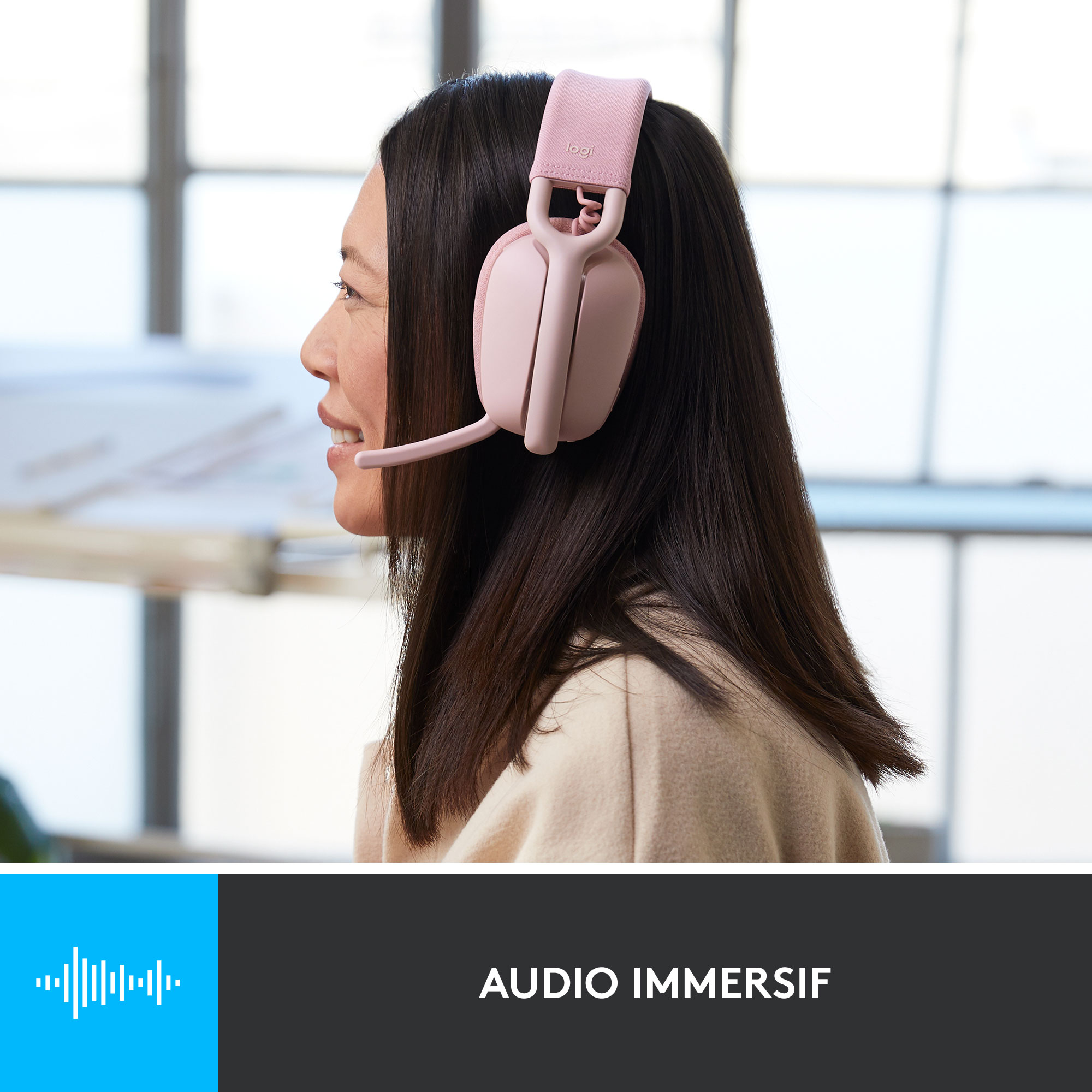 Logitech Zone Vibe 100 Rose