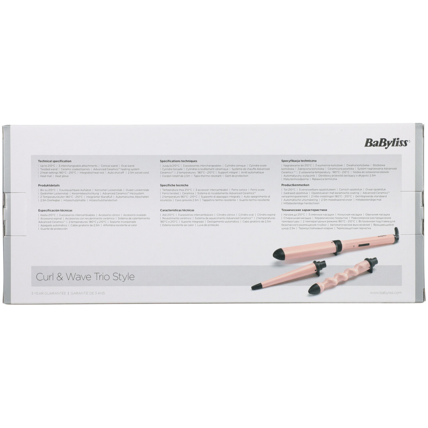 BABYLISS Multistyler Curl & Wave Trio Styler MS750E