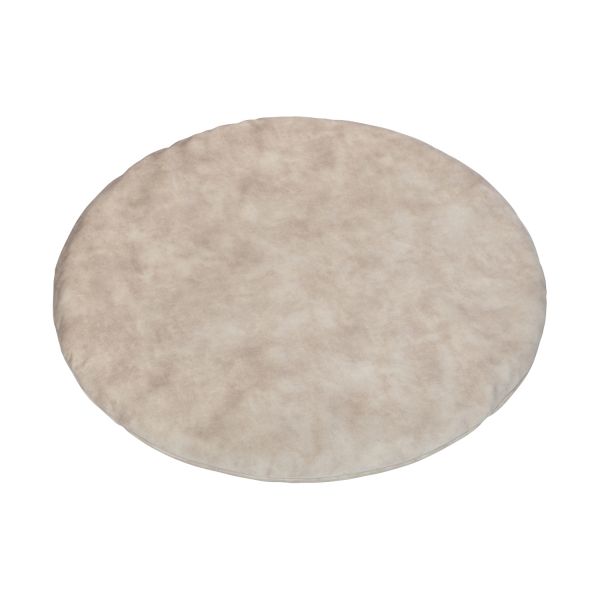 Kidsmill Velours Boxmatras Hoes Rond Naturel 90 cm