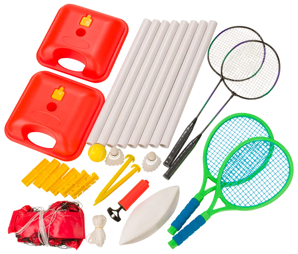 Badminton/tennis/volley 3-i-1