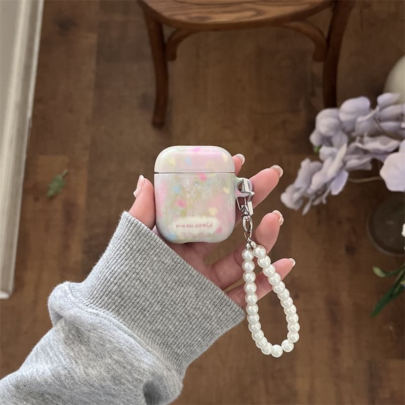 VanDi - Floral AirPods / Pro oortelefoonhoesje met bandje