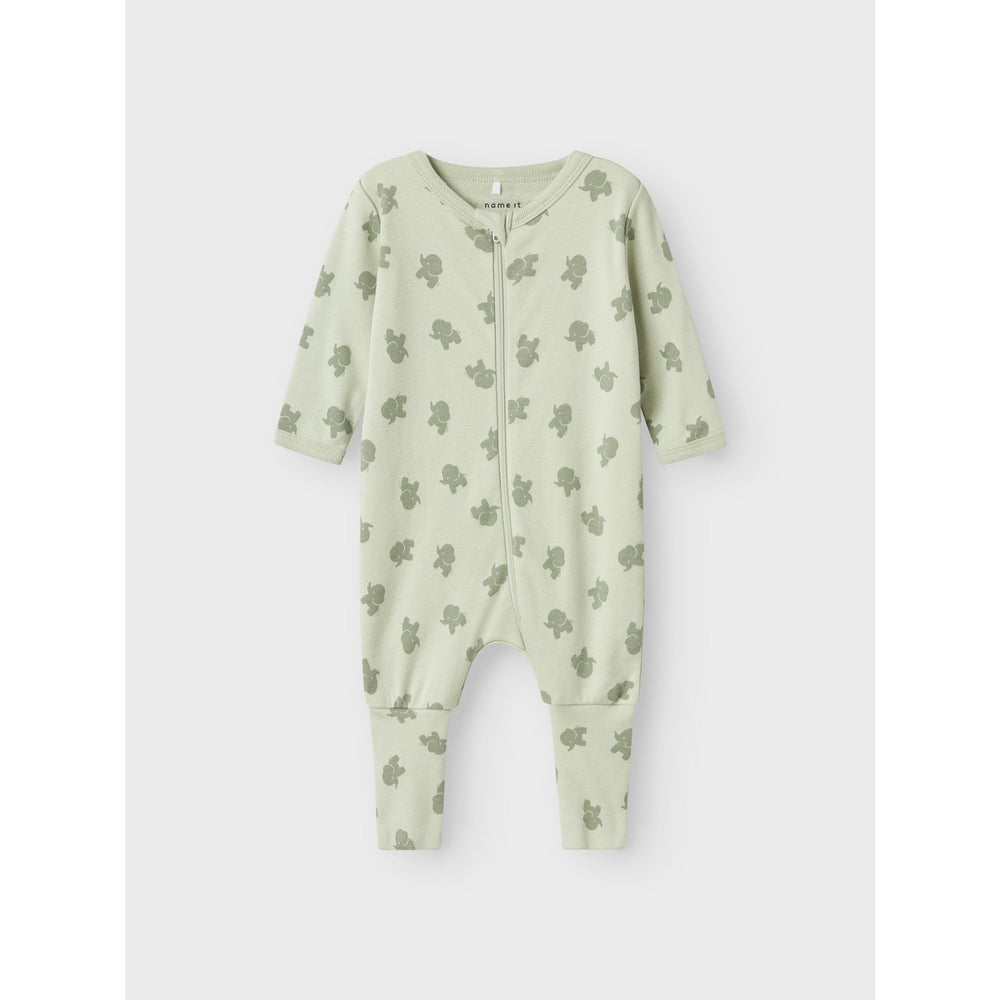 Køb Name It Sea Foam Natfdragt 2-pak Zip Sea Elephant Noos