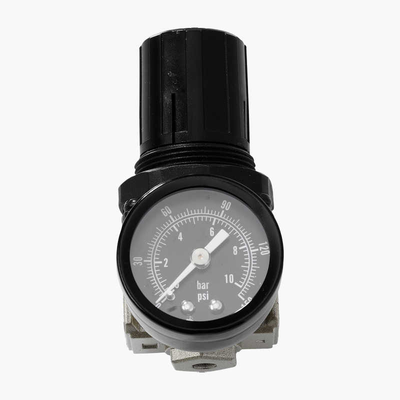 Trykkregulator med manometer, 550 l/min