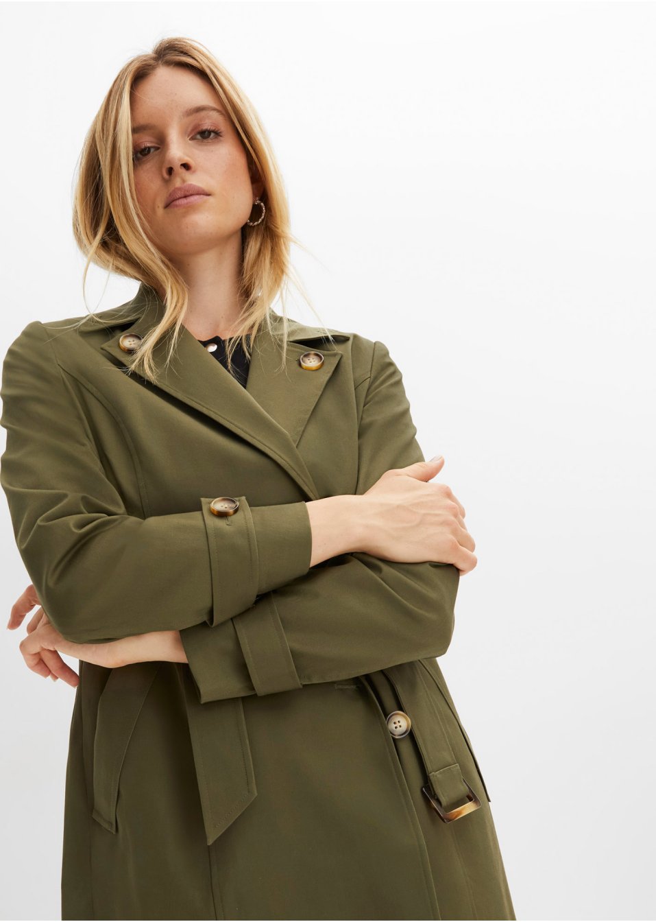 Trench-coat avec ceinture (Ens. 2 pces.)