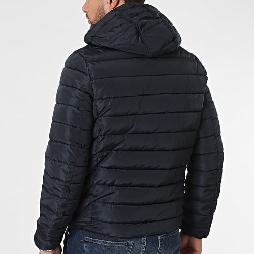 Doudoune Capuche Bleu Marine
