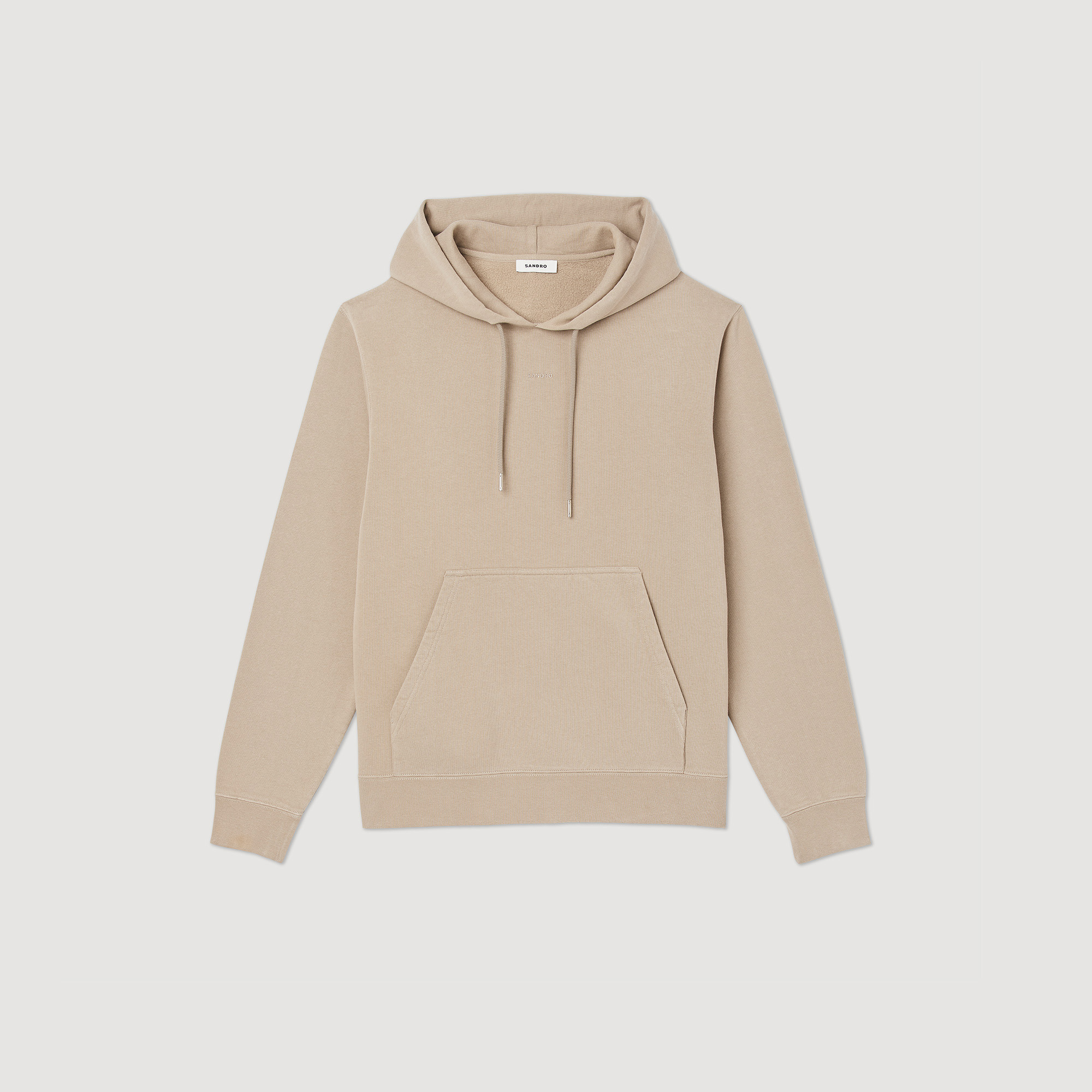 Hoodie Homme brode en coton biologique
