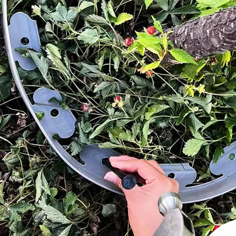 (10cmx10m) Kunststoff Garten Beeteinfassung Flexible Rasenkante Wurzelsperre Beetumrandung inkl. Erdanker - Grün