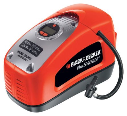 Gonfleur-compresseur filaire - 11 Bars - 160 PSI - 220 V ou allume-cigare 12V - Fourni avec 1 aiguille et 2 embouts