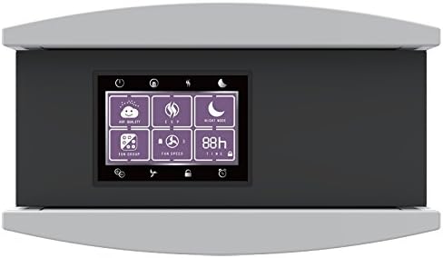 Aktobis Luftreiniger, Luftwäscher, Pollenfilter, Ionisator WDH-H6 *Oberklassegerät* - Metallgehäuse, Touch-Panel, LCD-Display, 4-fach Filtersystem, Luftsensor (WDH-H6 (250 m3/h))