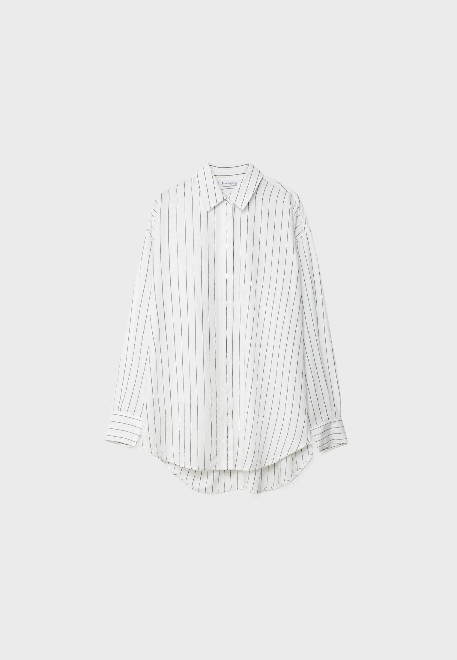 Camisa longa de popeline