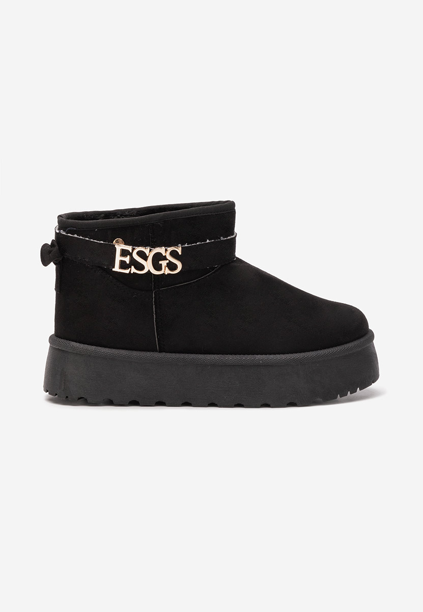 Bottes à plateforme noires Agnesa