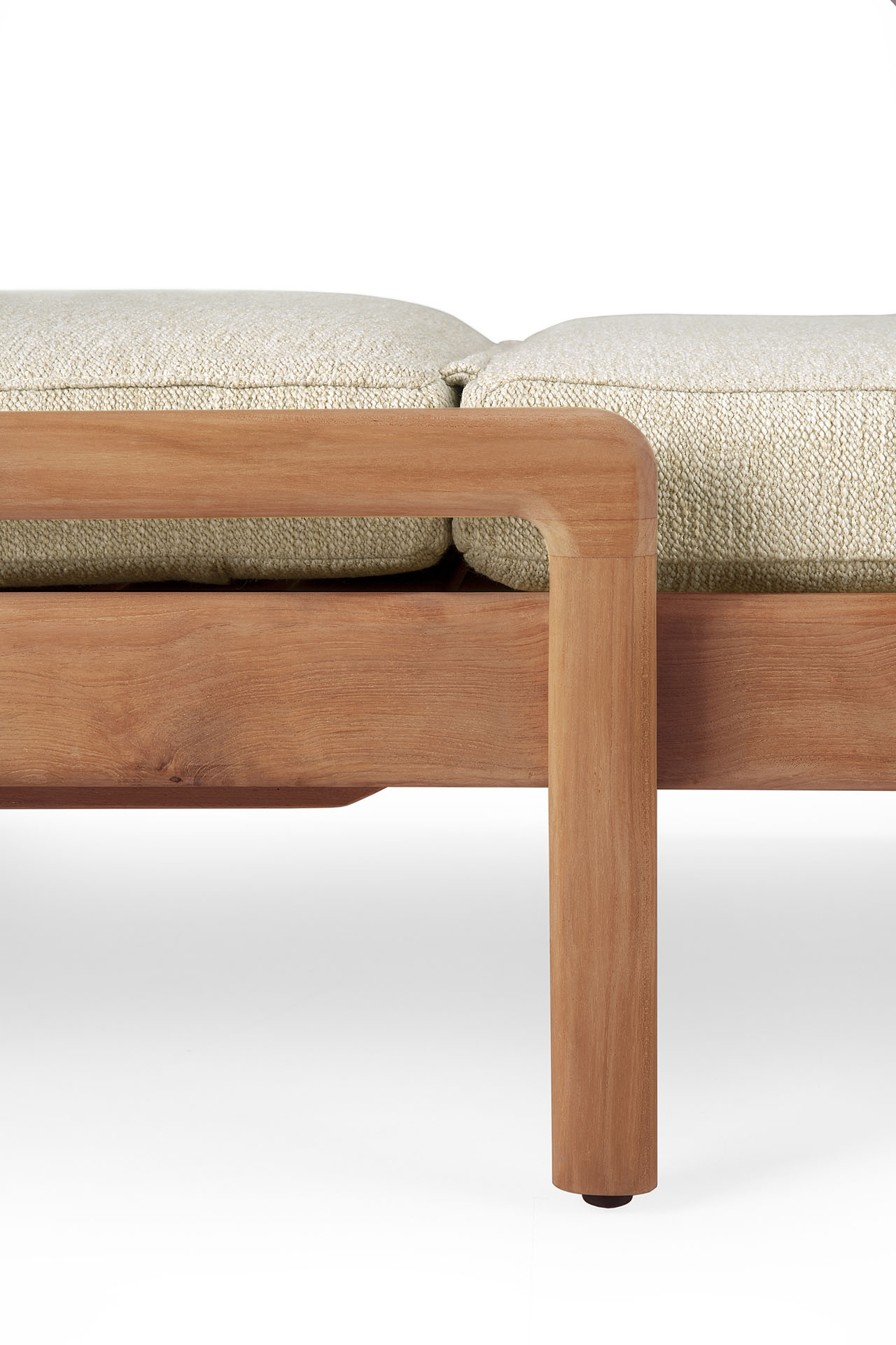 Teak Jack lounge chair - outdoor - dik kussen naturel