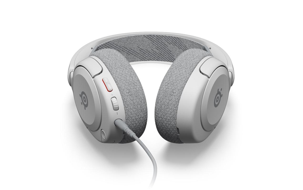 Headset Arctis Nova 1P WeissSteelseries Arctis Nova 1P kabelgebundene Gaming-Kopfhörer mit Kopfband, Weiss