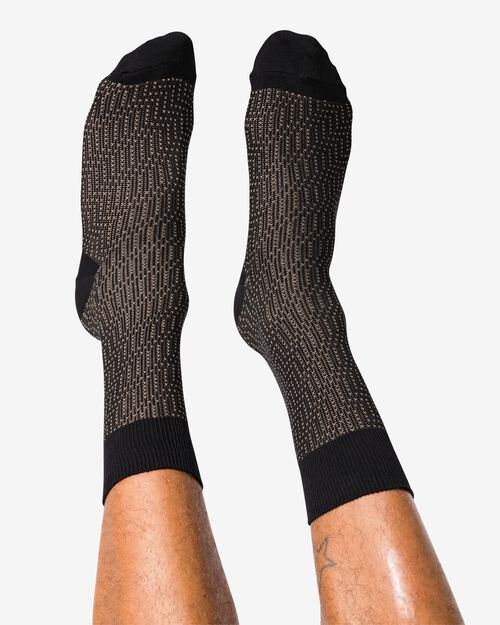 chaussettes homme 1 paire avec point graphique noir