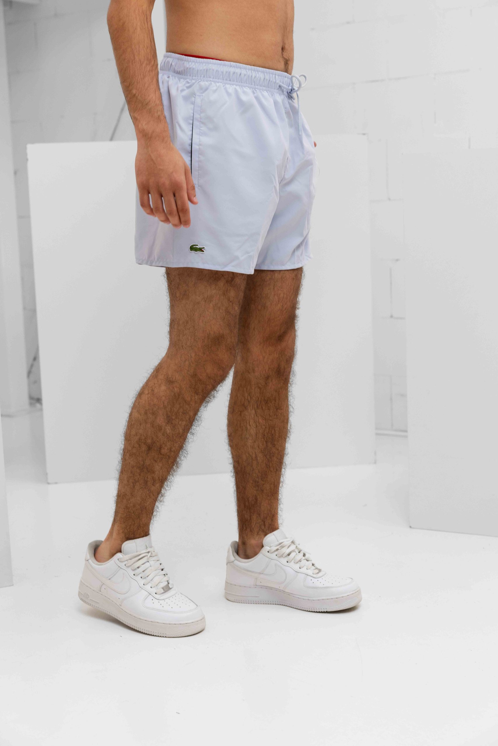 Lacoste Sneldrogende Zwembroek Heren Lichtblauw/Groen
