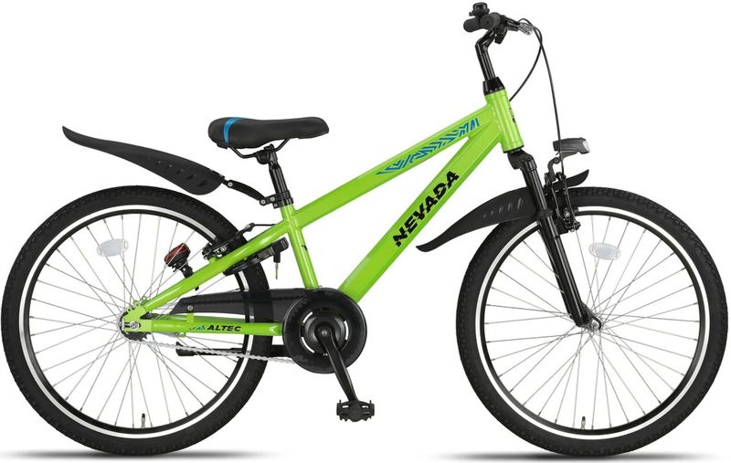 Altec Nevada - 24 Inch - Jongensfiets - Neon Groen - V Brakes