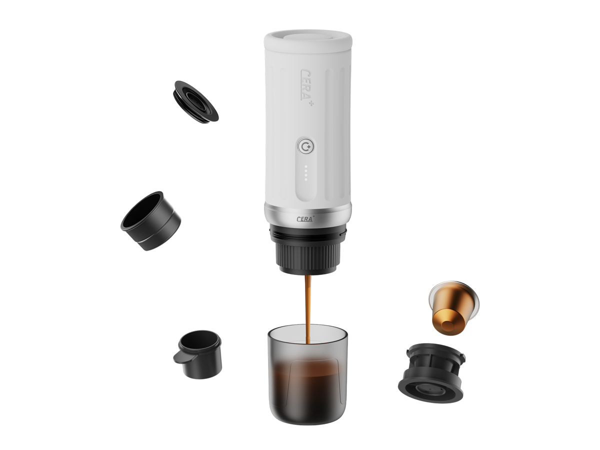 CERA+ Cerapresso draagbare elektrische espressomachine - White