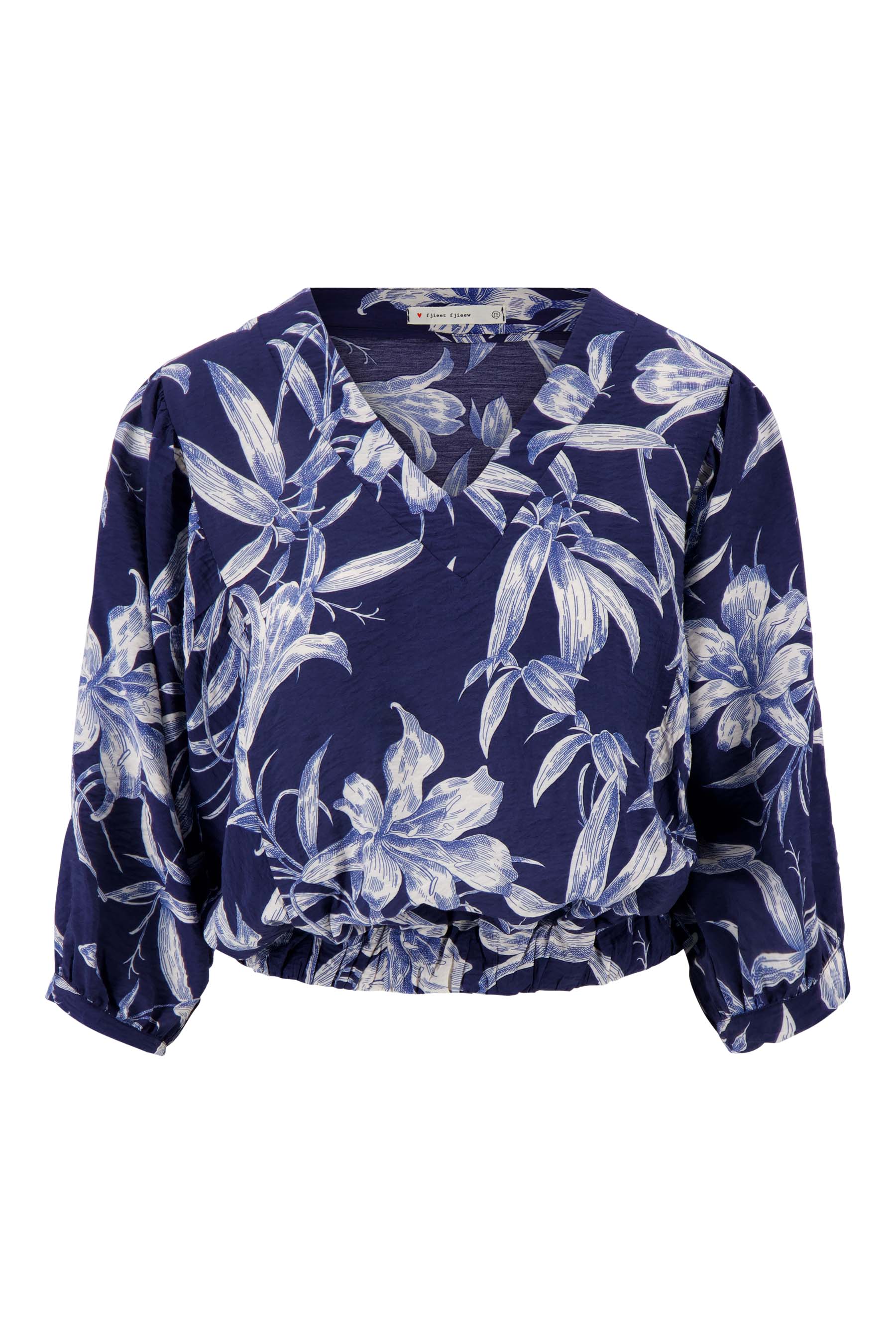 vleermuis blouse met print