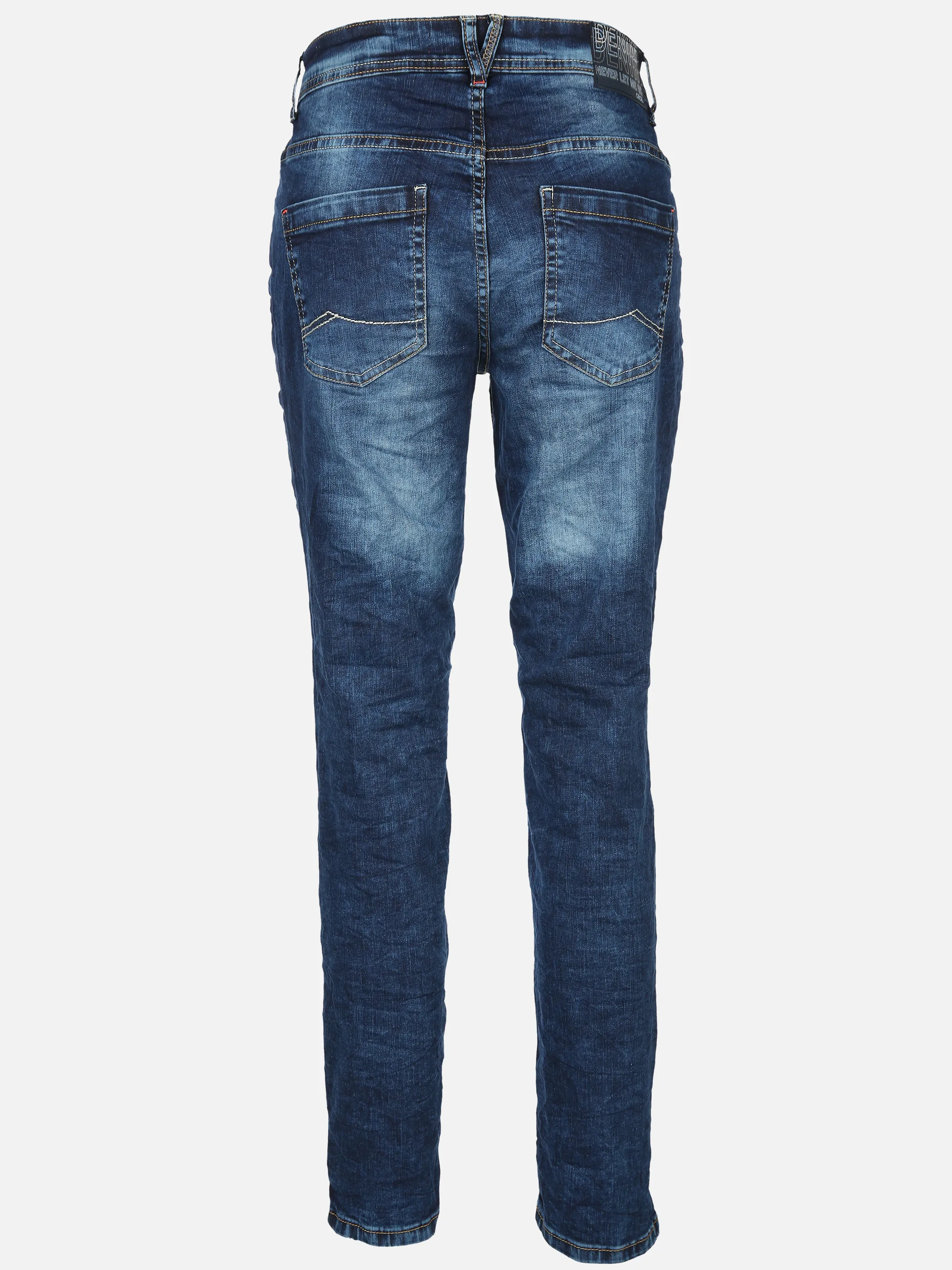 Damen Jeanshose in Crincle Optik
