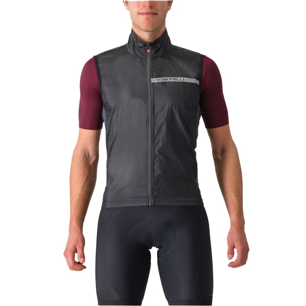 Veste vélo CASTELLI GILET SQUADRA STRETCH BLACK/DARK GRAY