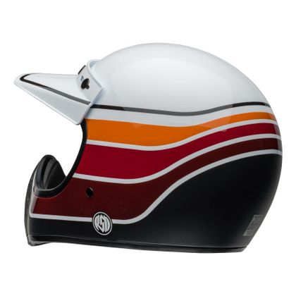 Casque Bell MOTO-3 RSD SADDLEBACK - Blanc / Noir