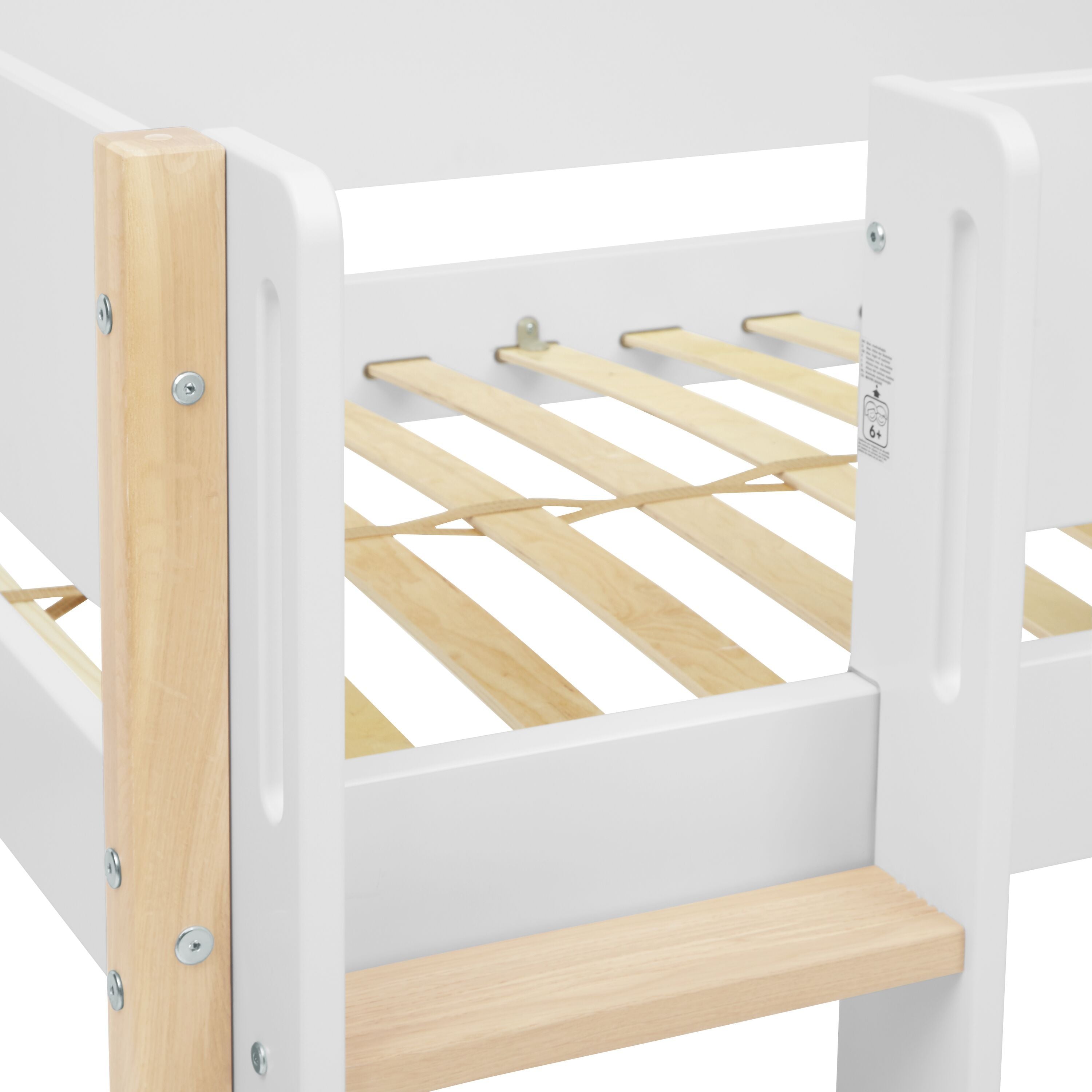 Flexa NOR Halbhochbett - Weiss / B: 109.0 cm x T: 210.0 cm x H: 120.0 cm
