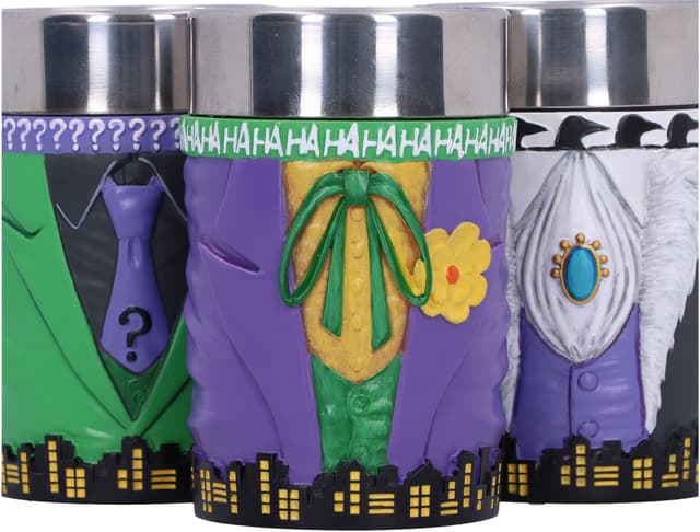 Nemesis Now Batman shotglas (3-pakke, Villains)