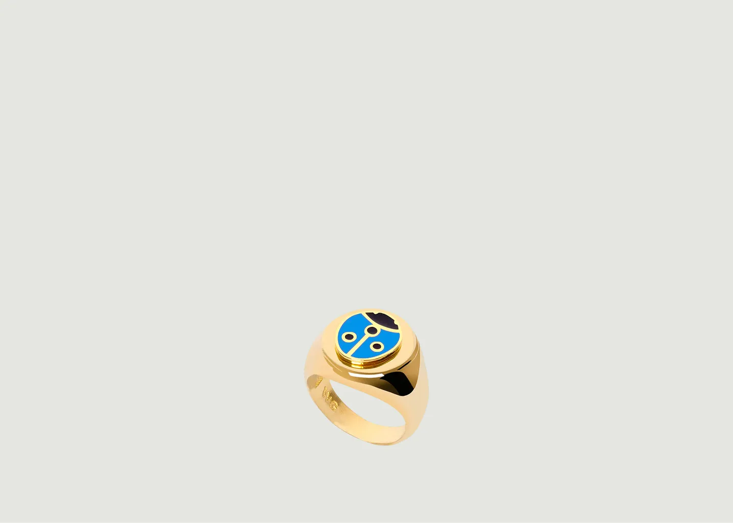 Bague Coccinelle Bleue Or Wilhelmina Garcia