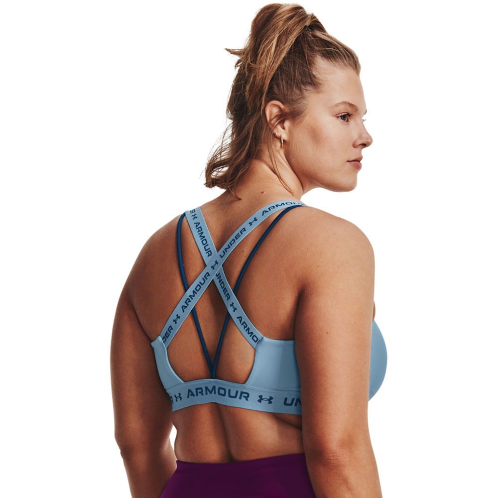 Under Armour CROSSBACK LOW - Brassière Femme bleu