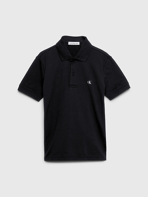 Camisa polo piqué com logotipo