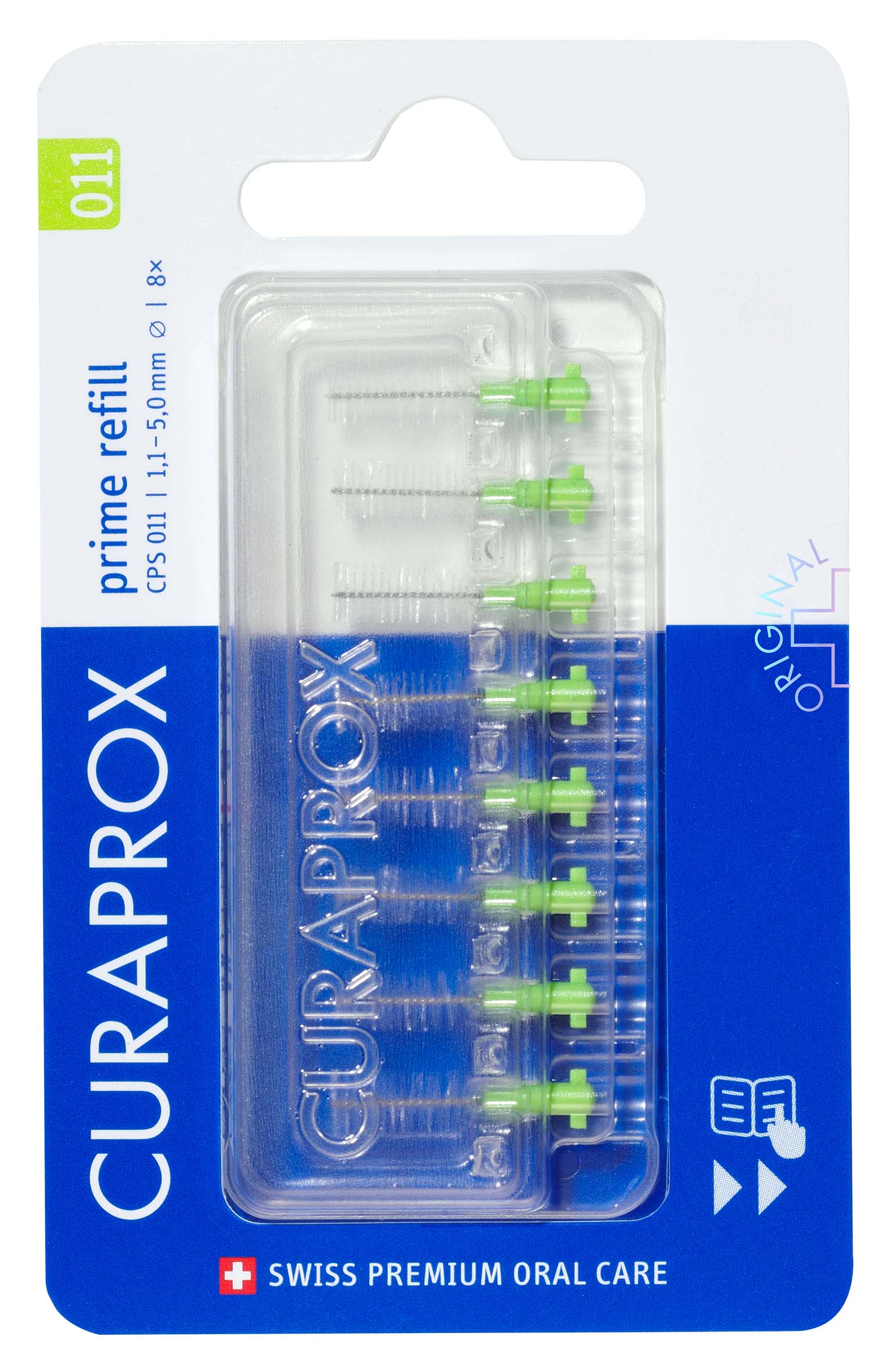 CURAPROX CPS 11 prime refill Interdentalbürste lindengrün 8 Stk
