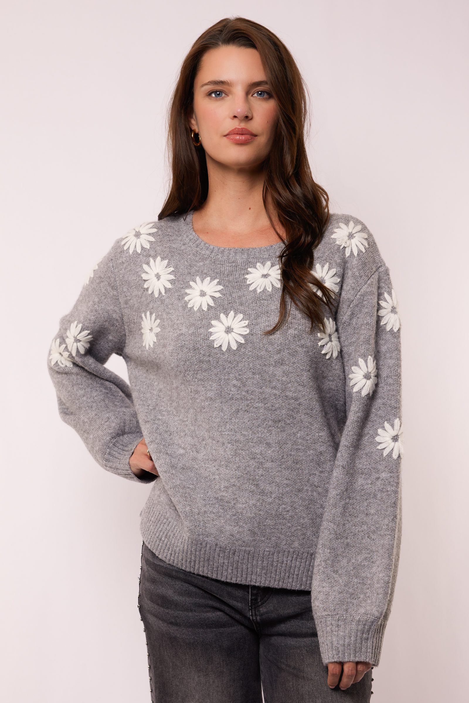 G-maxx - Zaina Knitted Sweater - Night Grey