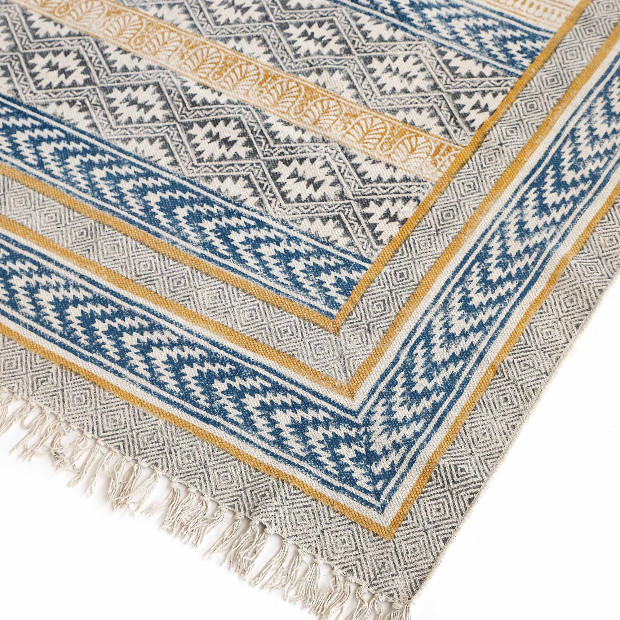 Teppich 'Akesha', handbedruckt, B 200 cm, L 140 cm von fischer's lagerhaus