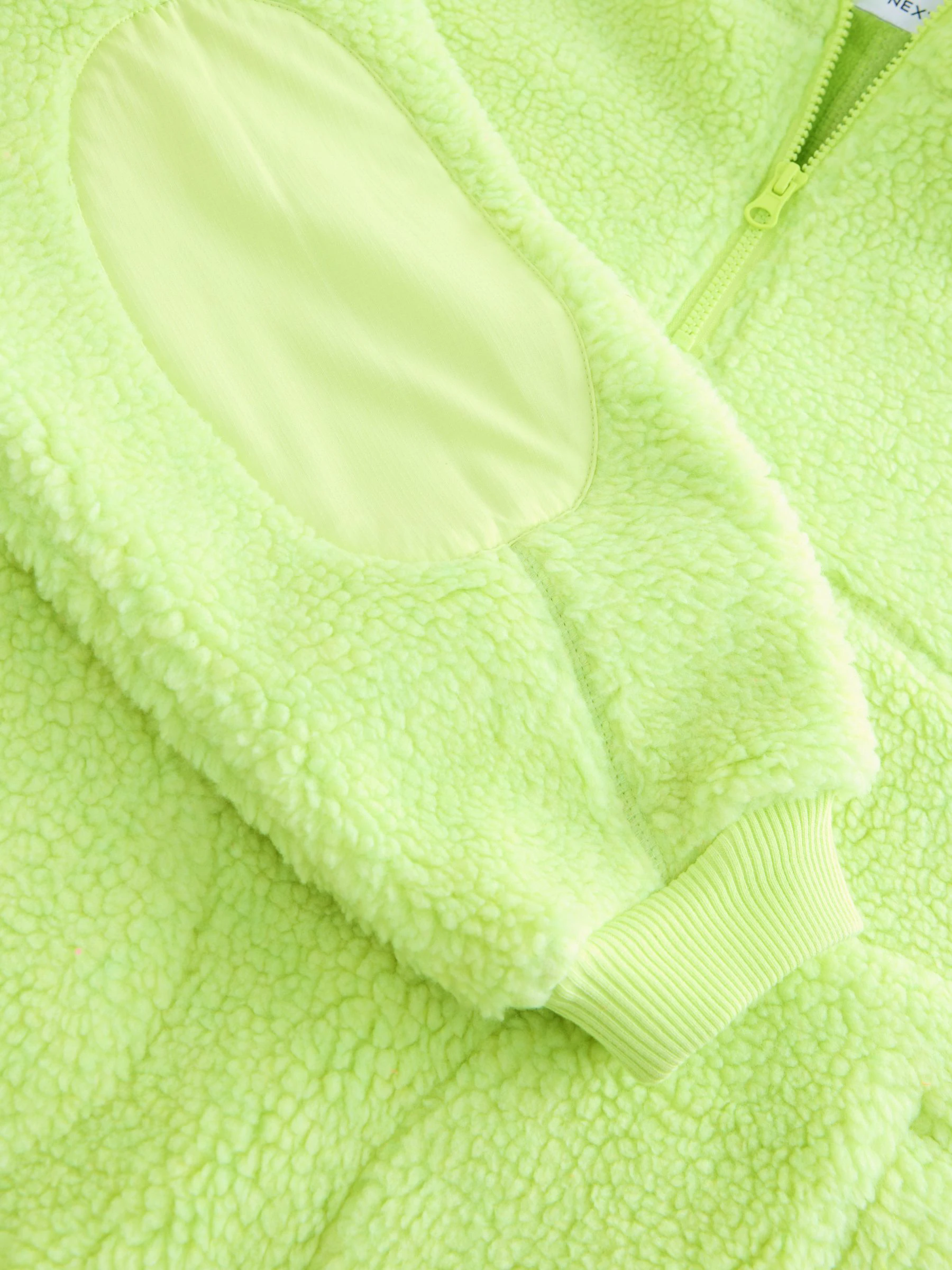 Limoengroen - Active Borg Hooded Jacket