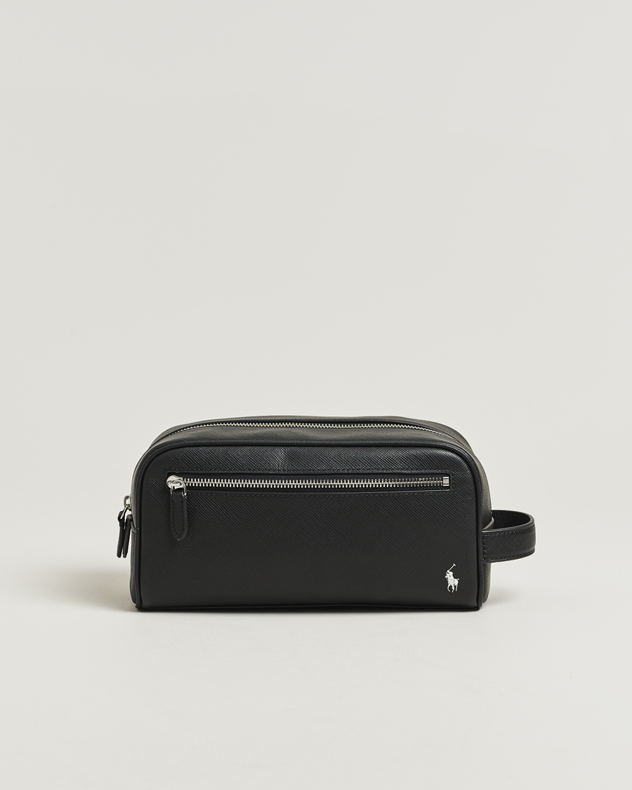 Polo Ralph Lauren Saffiano Leather Washbag Black