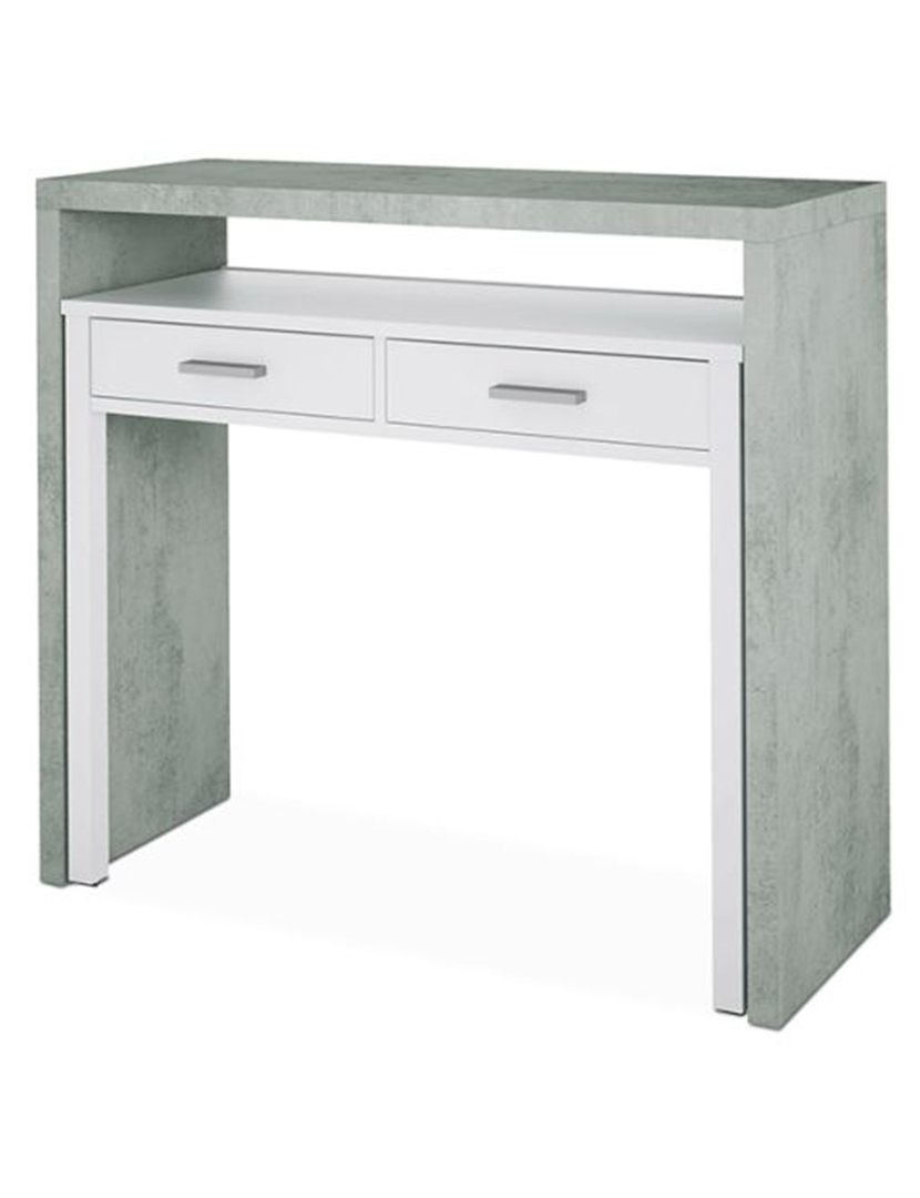 Tyrion White-Grey Desk