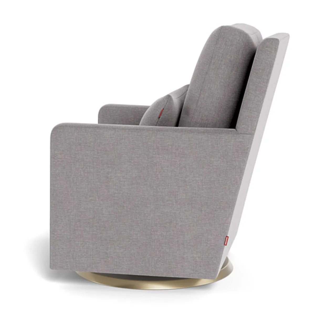 Monte Fauteuil Berçant et Pivotant Como - Pebble Gris  Or