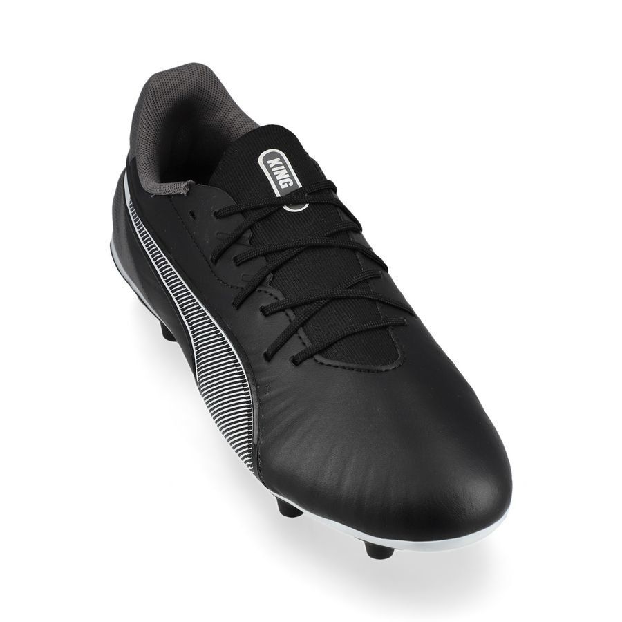 PUMA King Match FG/AG Eclipse - Noir/Blanc/Cool Dark Gray Enfant